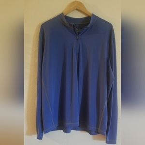 Lands End mens 1/4 zip shirt size XXL